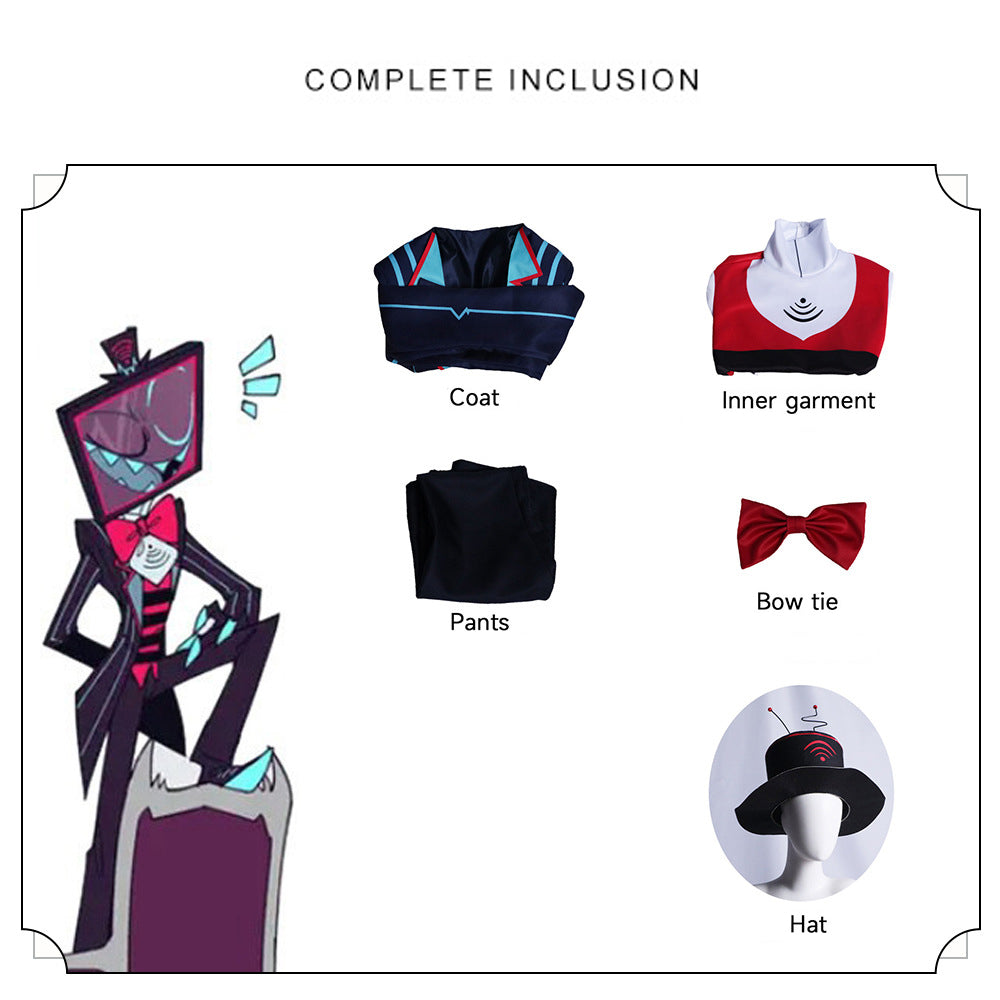 Hazbin Hotel Vox Cosplay Costume