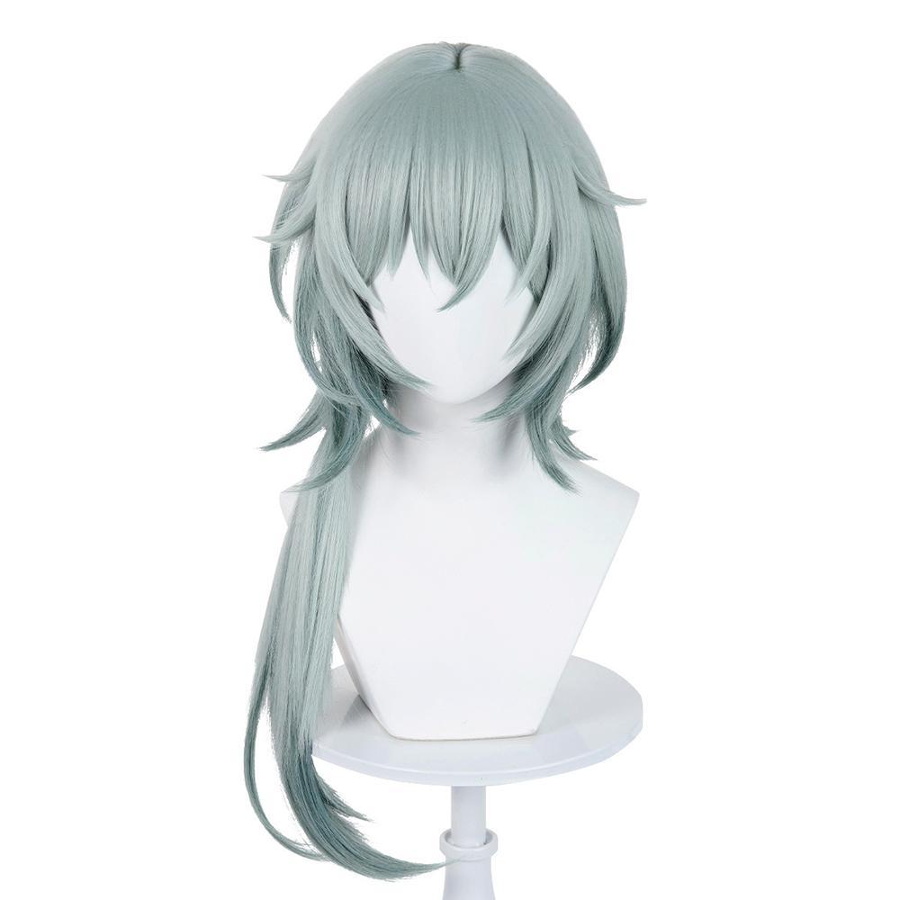 Honkai: Star Rail Anaxa Green Cosplay Wig