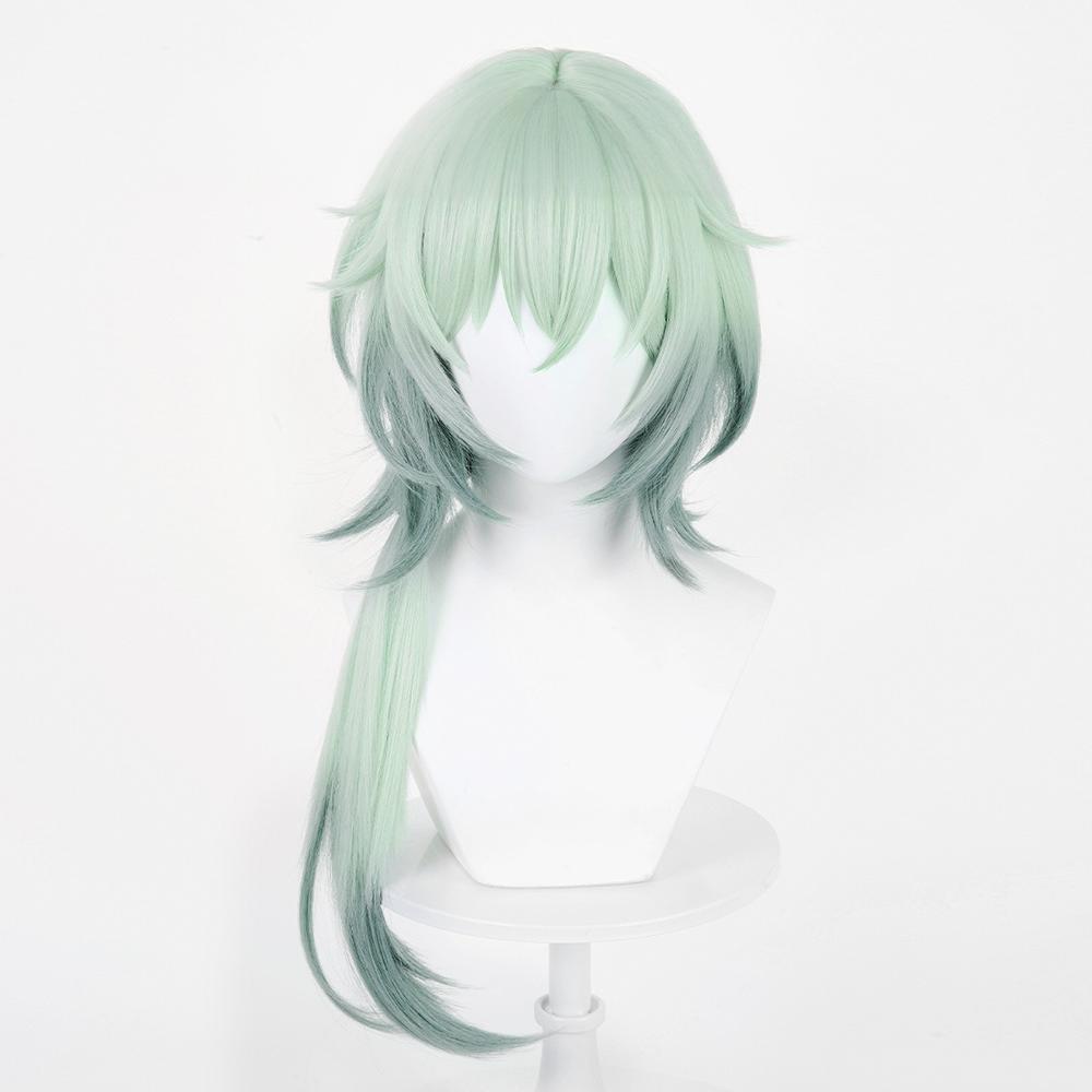 Honkai: Star Rail Anaxa Green Cosplay Wig