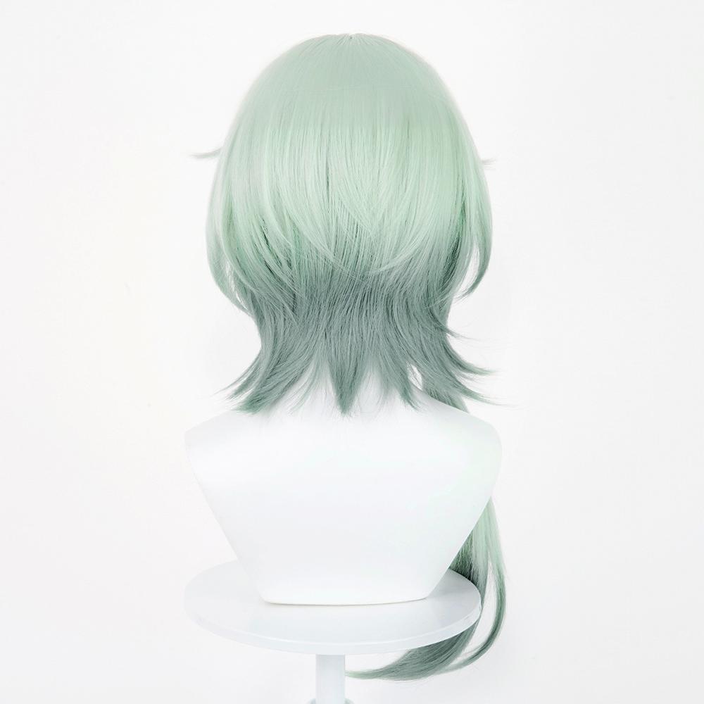 Honkai: Star Rail Anaxa Green Cosplay Wig