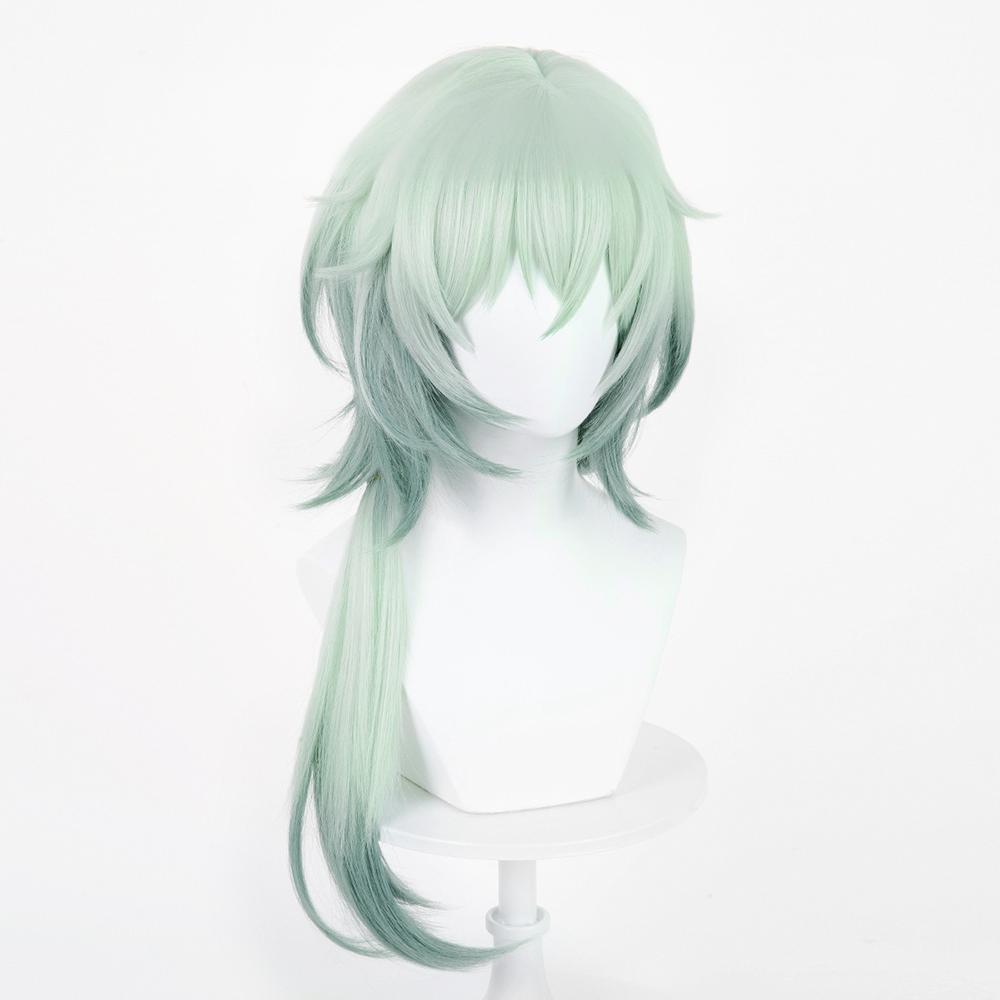 Honkai: Star Rail Anaxa Green Cosplay Wig