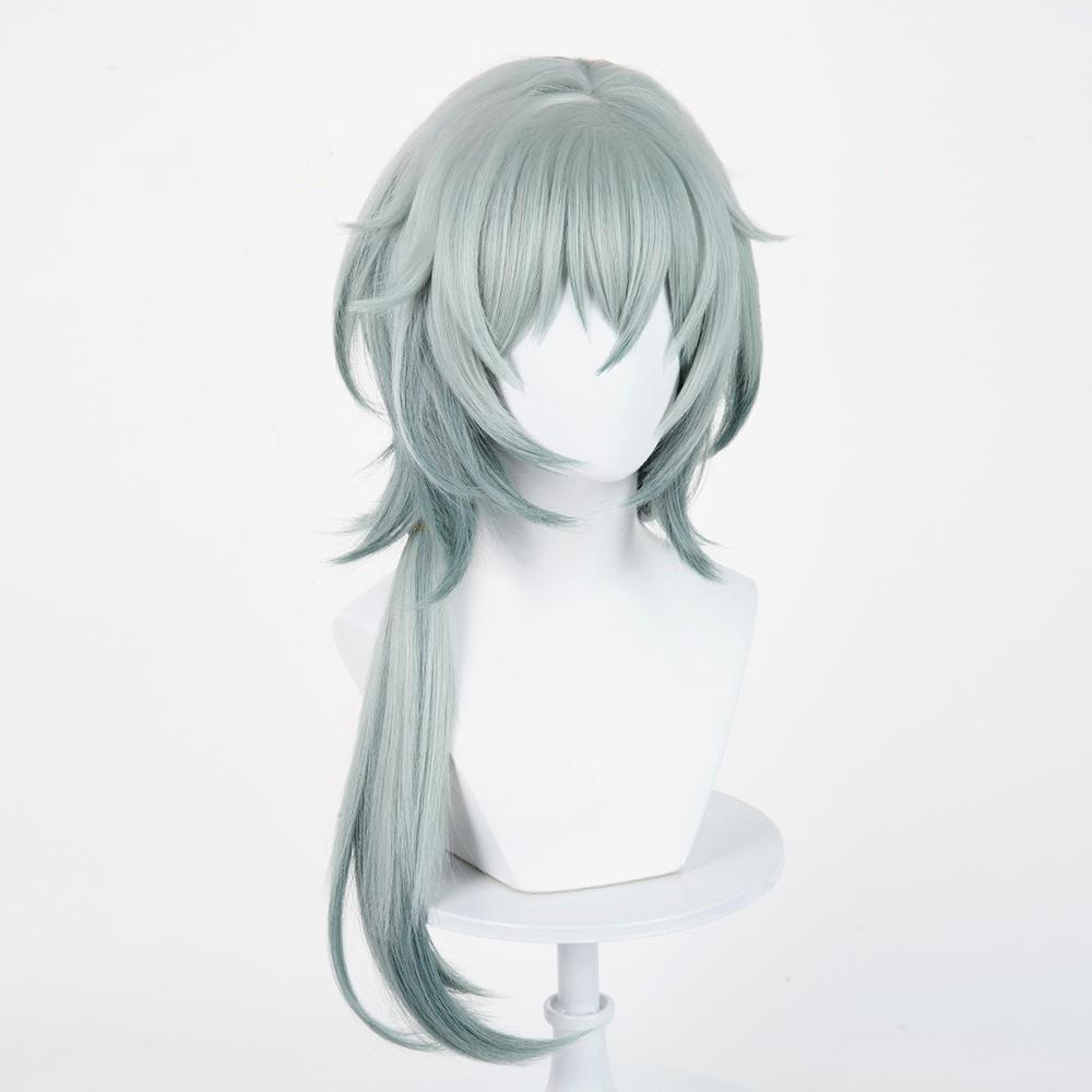 Honkai: Star Rail Anaxa Green Cosplay Wig