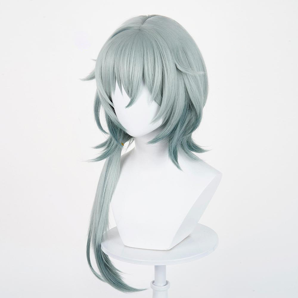 Honkai: Star Rail Anaxa Green Cosplay Wig