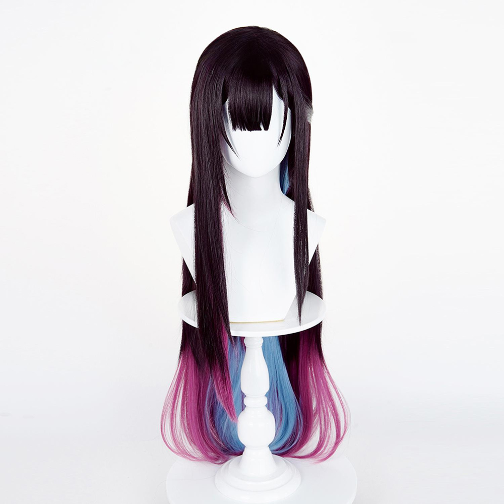 Honkai: Star Rail Hysilens Black Pink Cosplay Wig