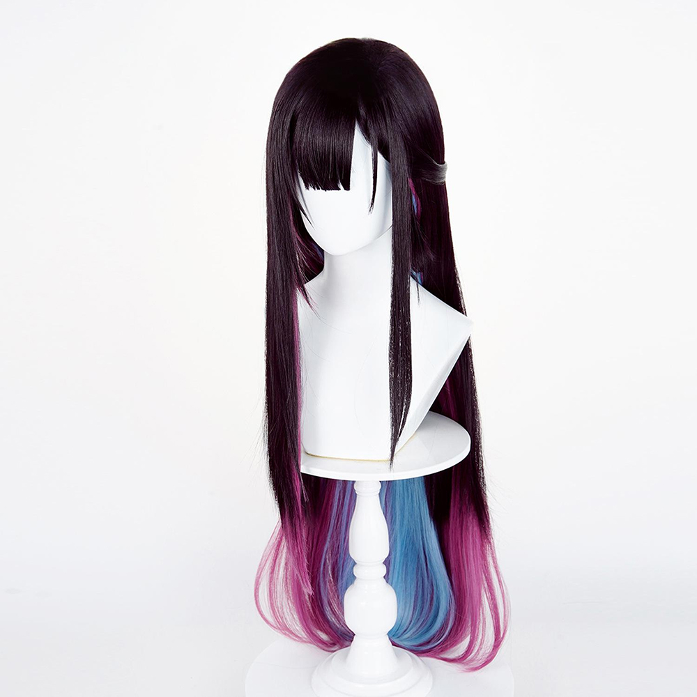 Honkai: Star Rail Hysilens Black Pink Cosplay Wig