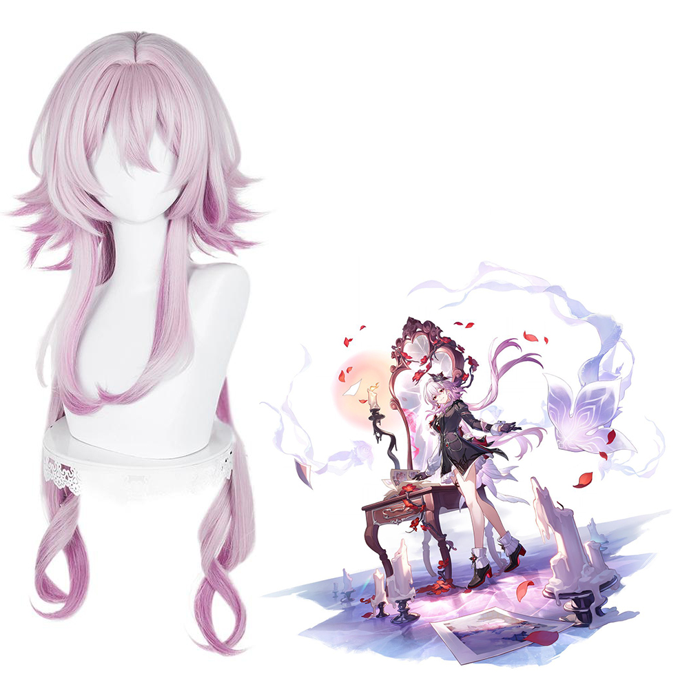 Honkai: Star Rail March 7th Evernight Pink Cosplay Wig
