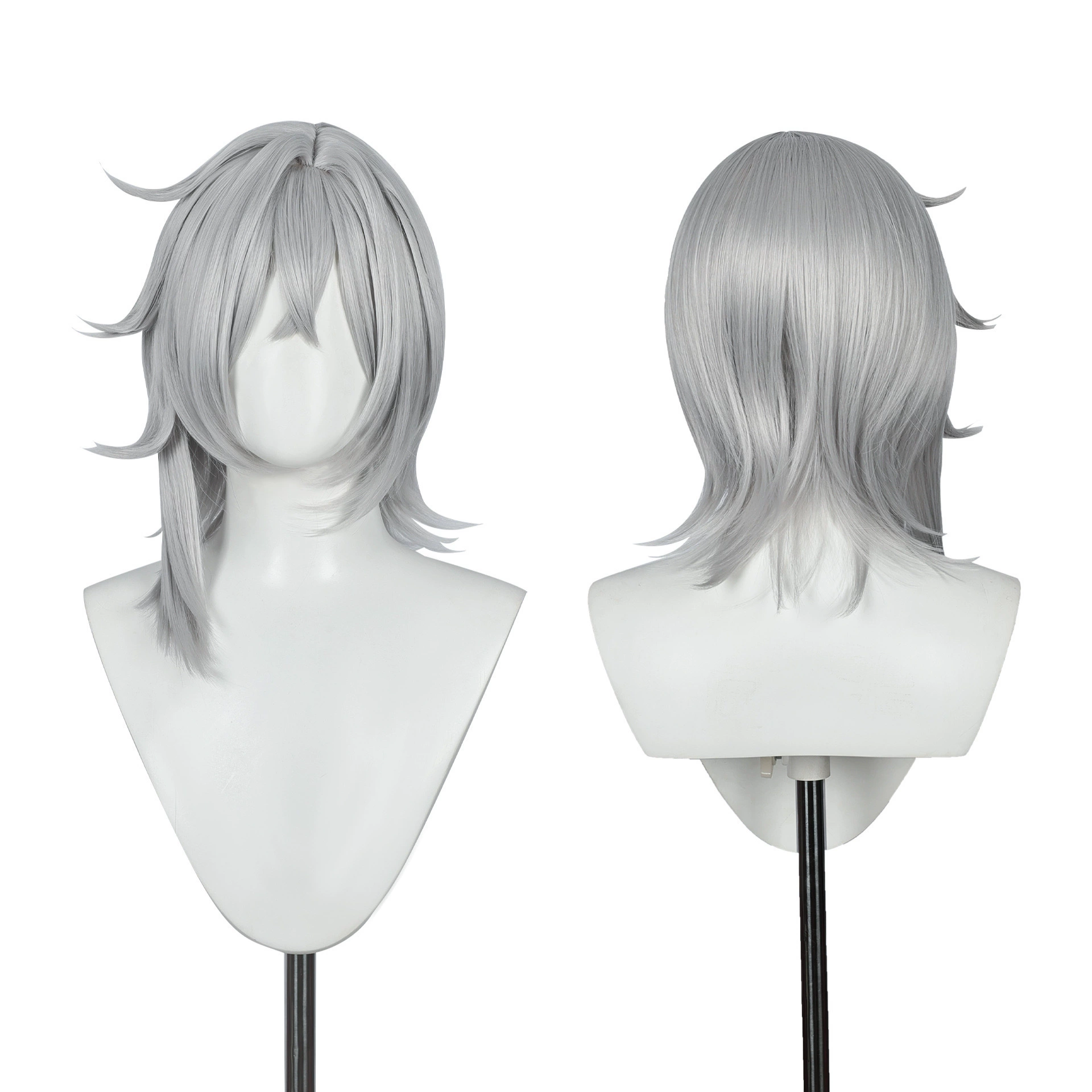 Honkai: Star Rail Moze Silver Cosplay Wig