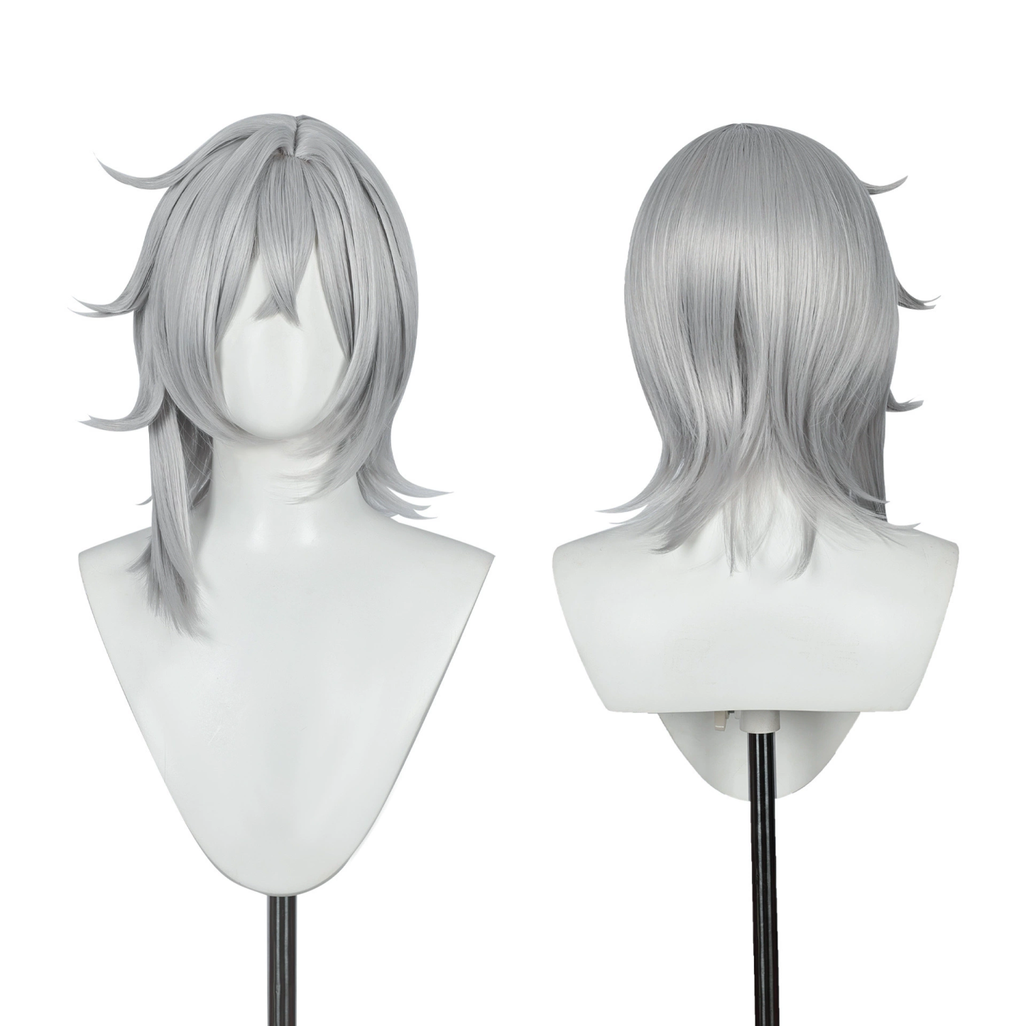Honkai: Star Rail Moze Silver Cosplay Wig