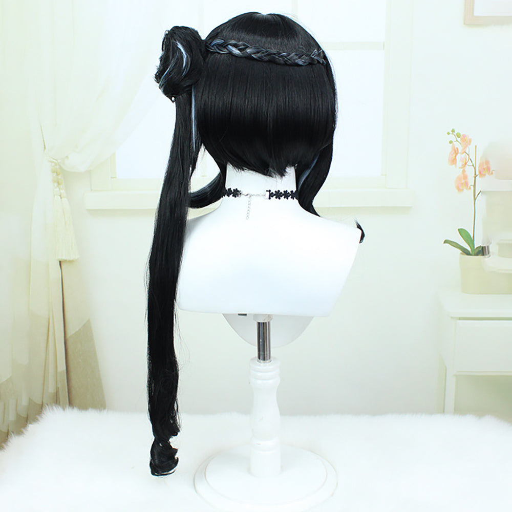 Honkai: Star Rail Ruan Mei Black Cosplay Wig