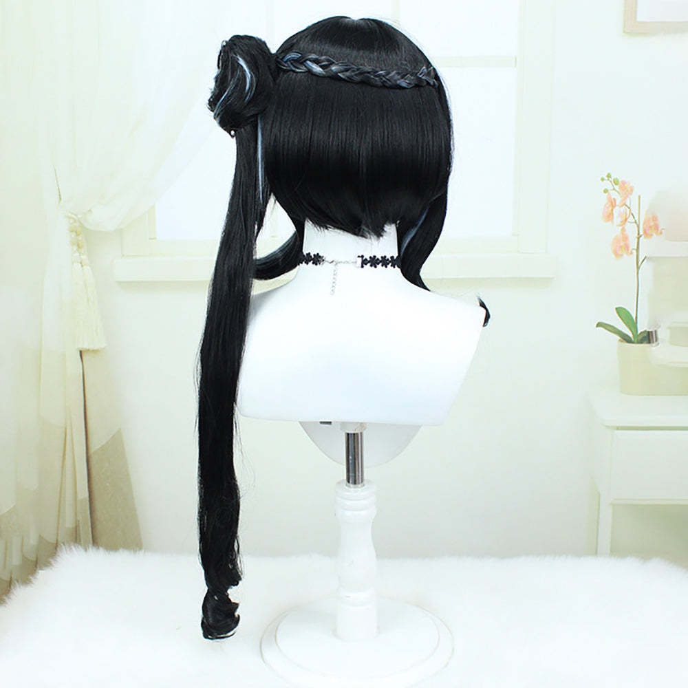 Honkai: Star Rail Ruan Mei Black Cosplay Wig