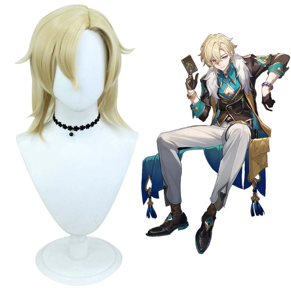 Honkai: Star Rail Aventurine Blonde Cosplay Wig-Cosplay Instrumentality Project