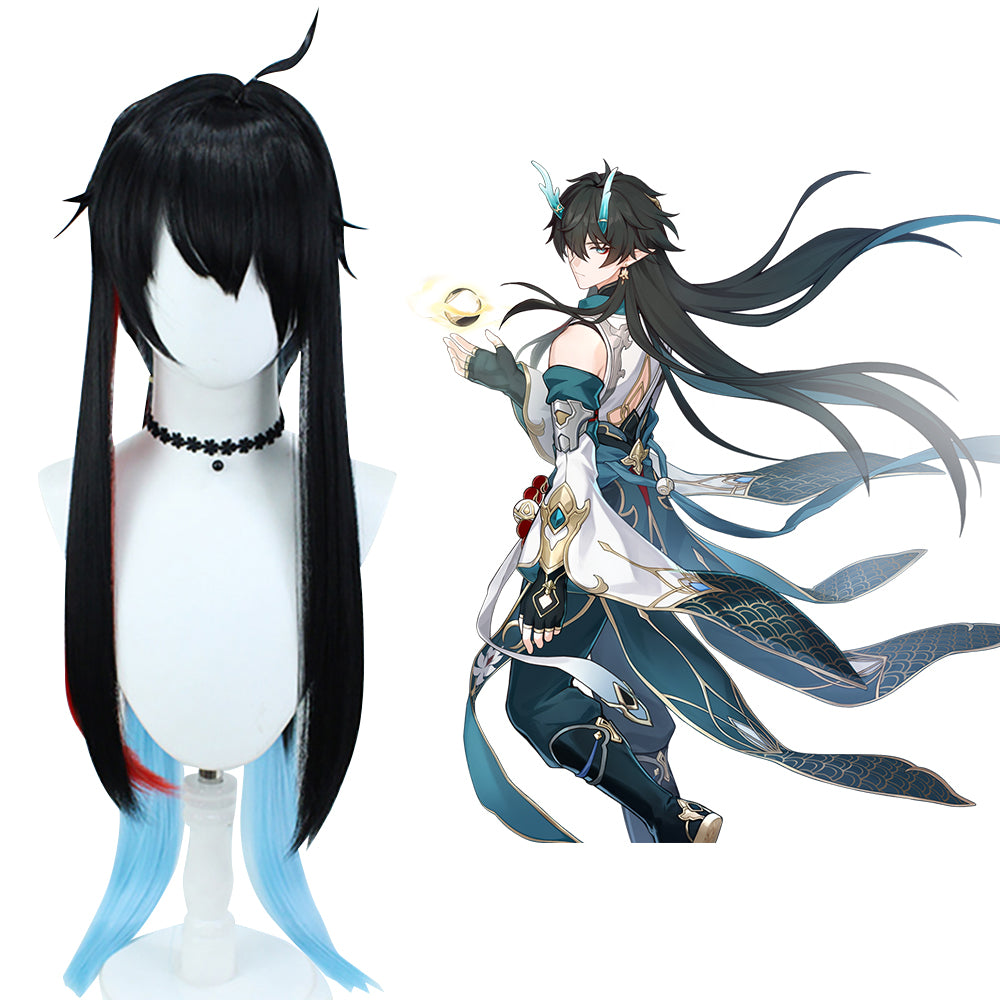 Honkai: Star Rail Dan Heng Imbibitor Lunae Black Cosplay Wig