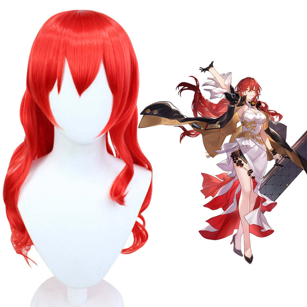 Honkai: Star Rail Himeko Red Cosplay Wig