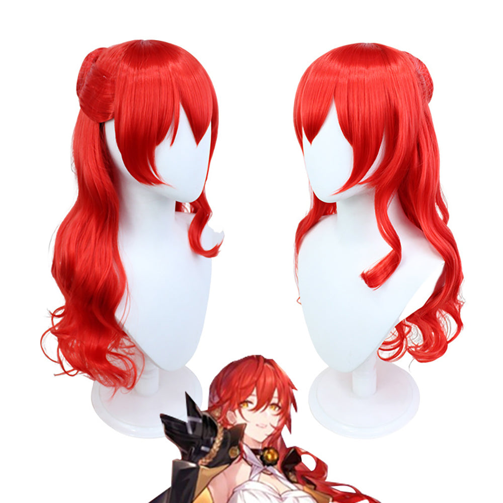 Honkai: Star Rail Himeko Red Cosplay Wig