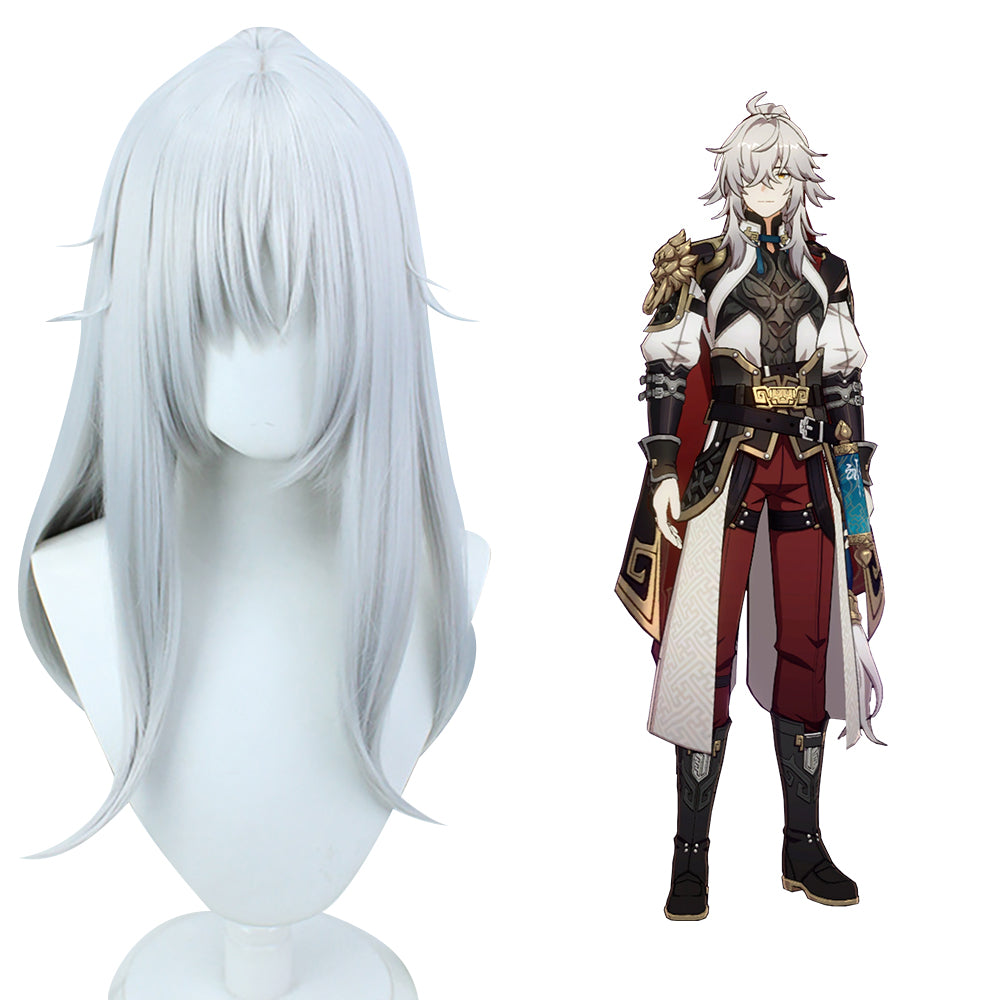 Honkai: Star Rail Jing Yuan Silver Cosplay Wig