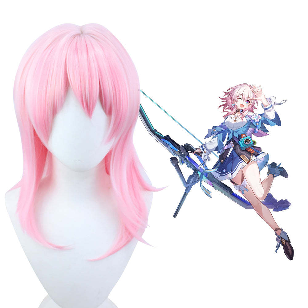 Honkai: Star Rail March 7th Pink Cosplay Wig