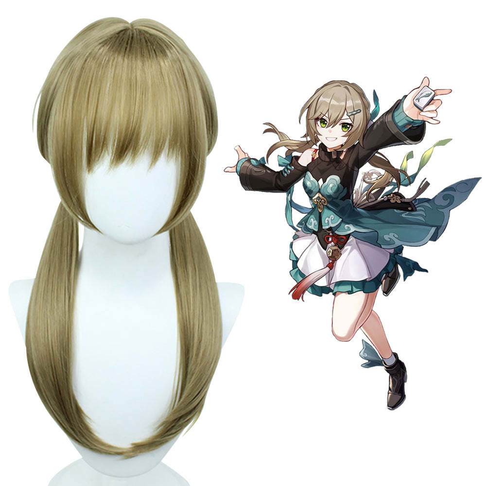 Honkai: Star Rail Qingque Flaxen Cosplay Wig-Cosplay Instrumentality Project