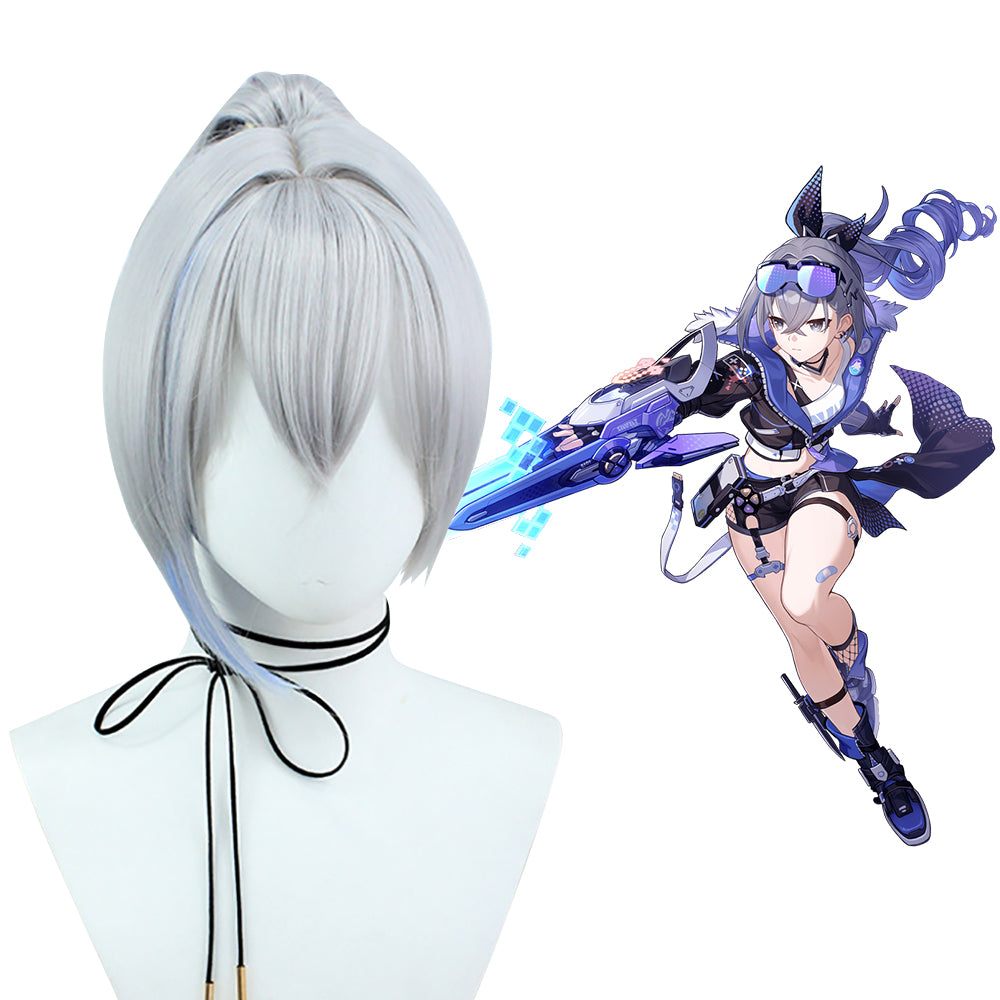 Honkai: Star Rail Silver Wolf Silver Cosplay Wig