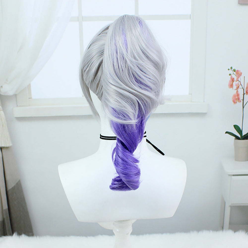 Honkai: Star Rail Silver Wolf Silver Cosplay Wig