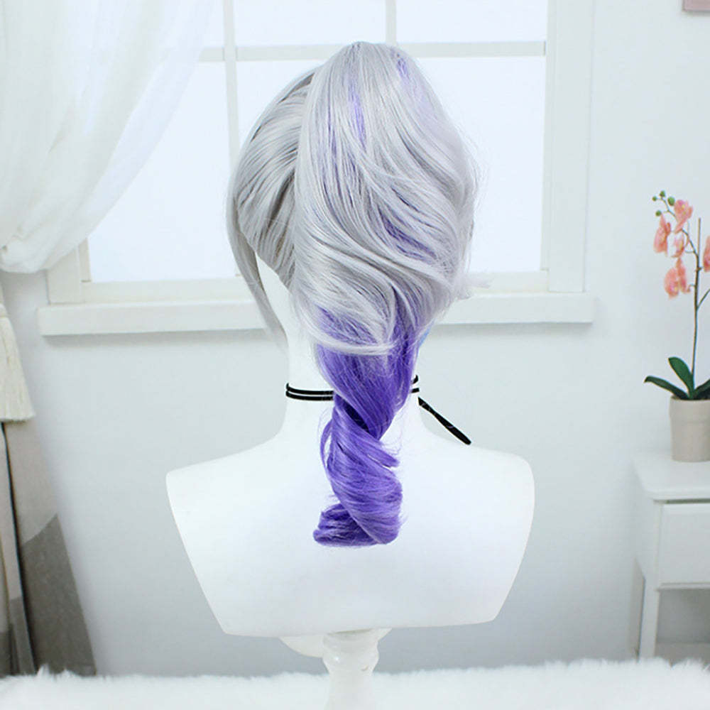 Honkai: Star Rail Silver Wolf Silver Cosplay Wig