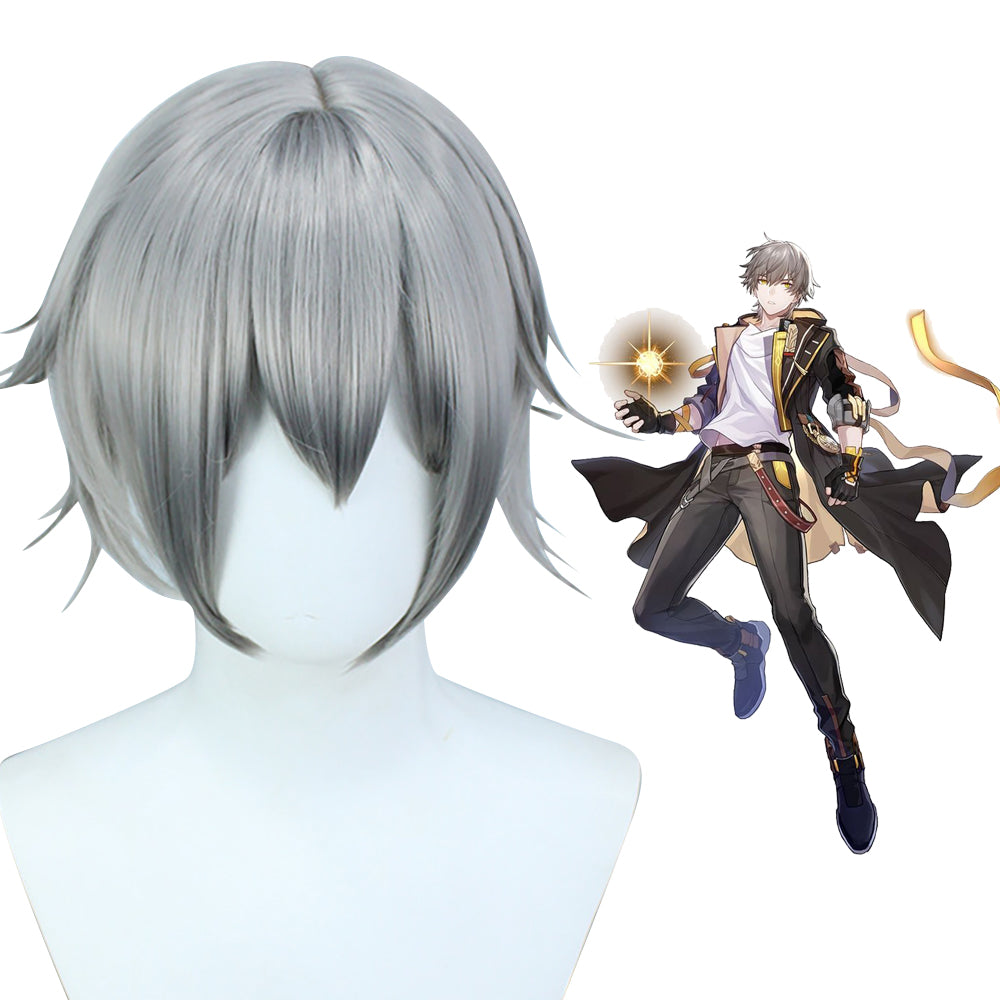 Honkai: Star Rail The Male Trailblazer Caelus Silver Cosplay Wig-Cosplay Instrumentality Project