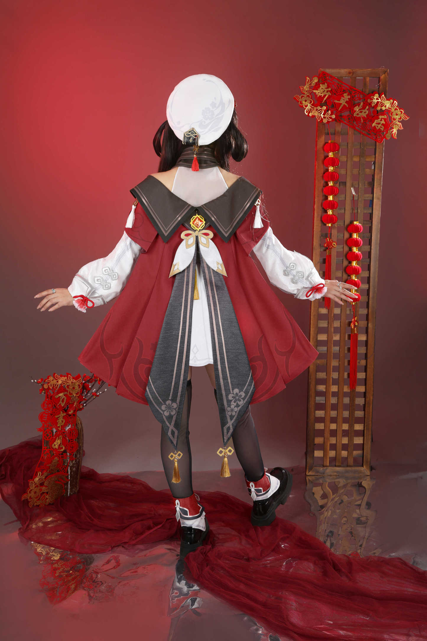 Genshin Impact Hu Tao Skin Cherries Snow Laden Cosplay Costume