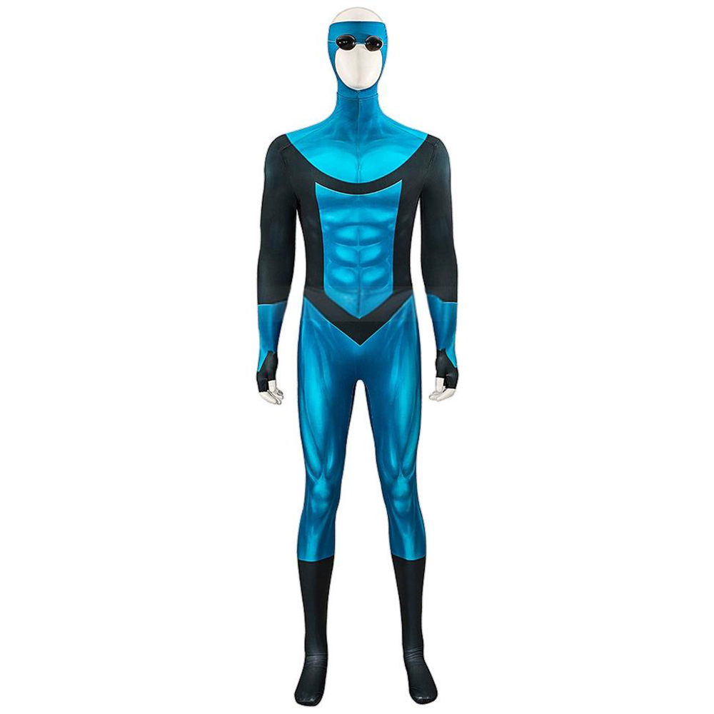 Invincible Comic Mark Grayson AKA Invincible with The Blue suit Cosplay Costume