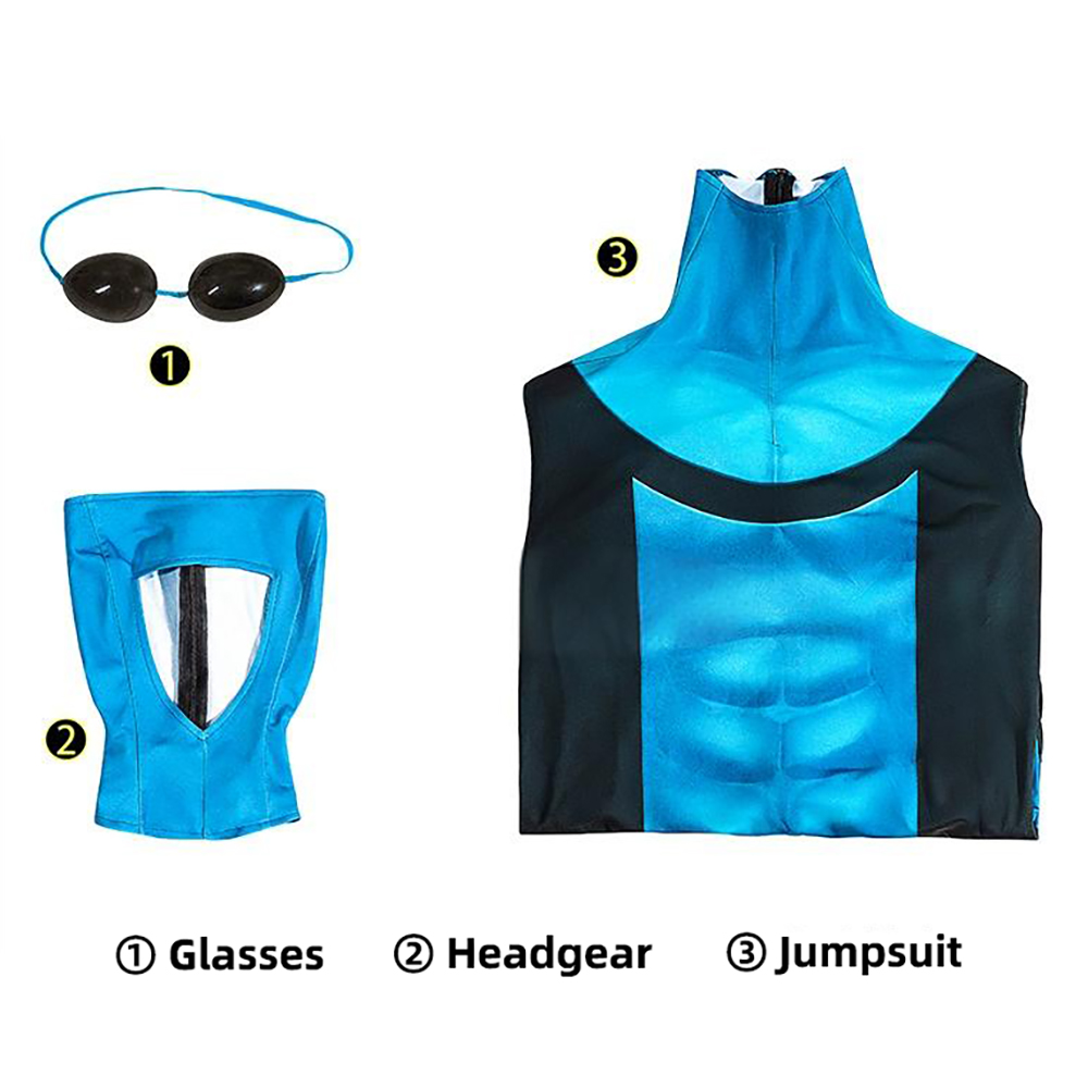 Invincible Comic Mark Grayson AKA Invincible with The Blue suit Cosplay Costume