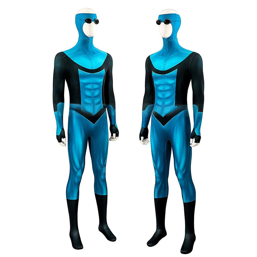 Invincible Comic Mark Grayson AKA Invincible with The Blue suit Cosplay Costume