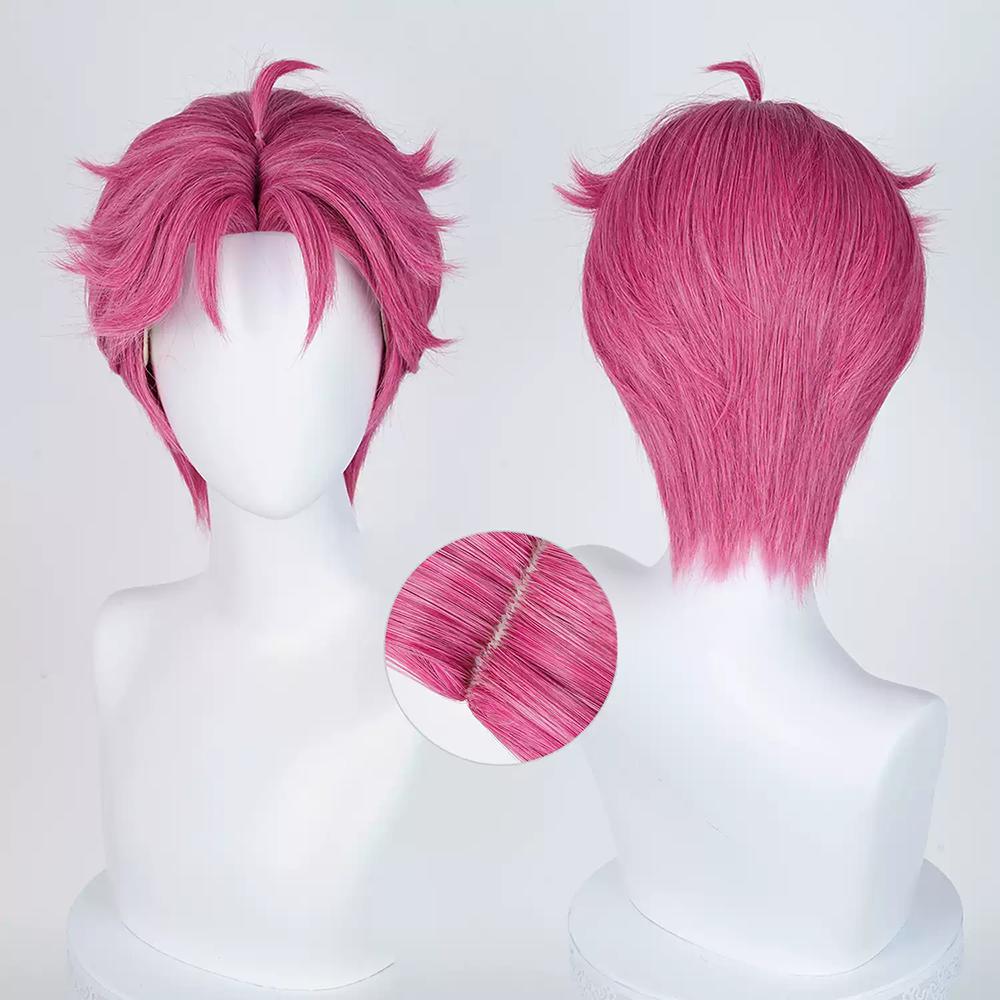 KPop Demon Hunters Abby Pink Cosplay Wig