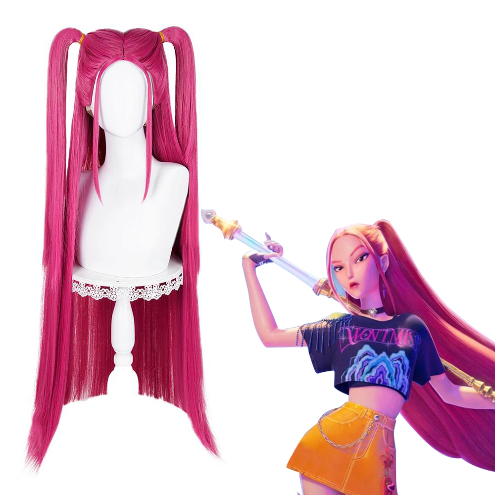 KPop Demon Hunters Mira Pink Cosplay Wig