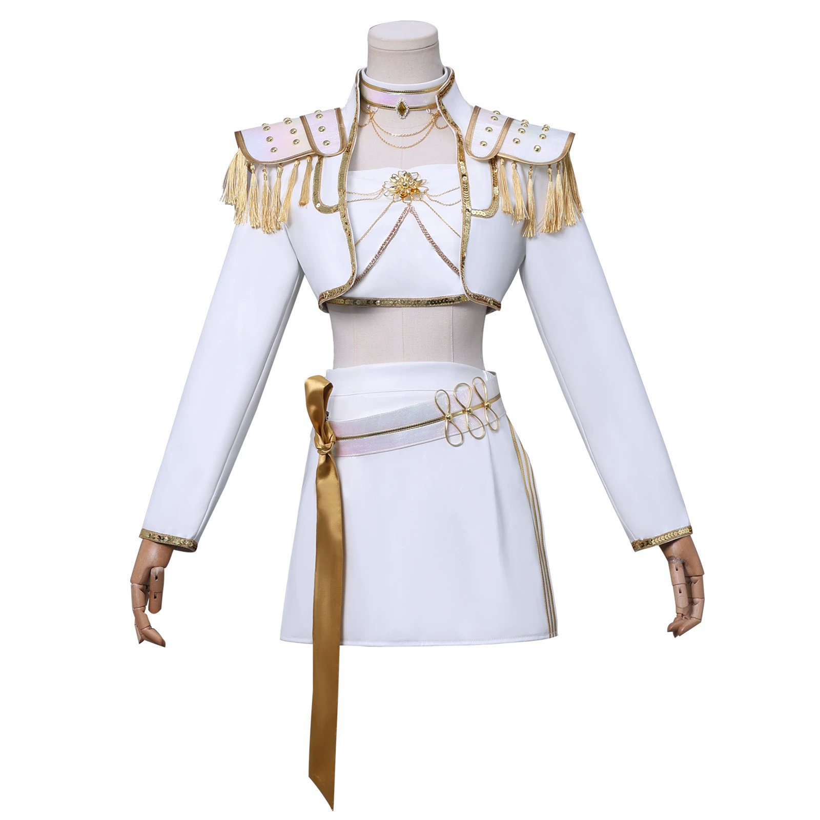 KPop Demon Hunters Mira White Stage Clothes Cosplay Costume