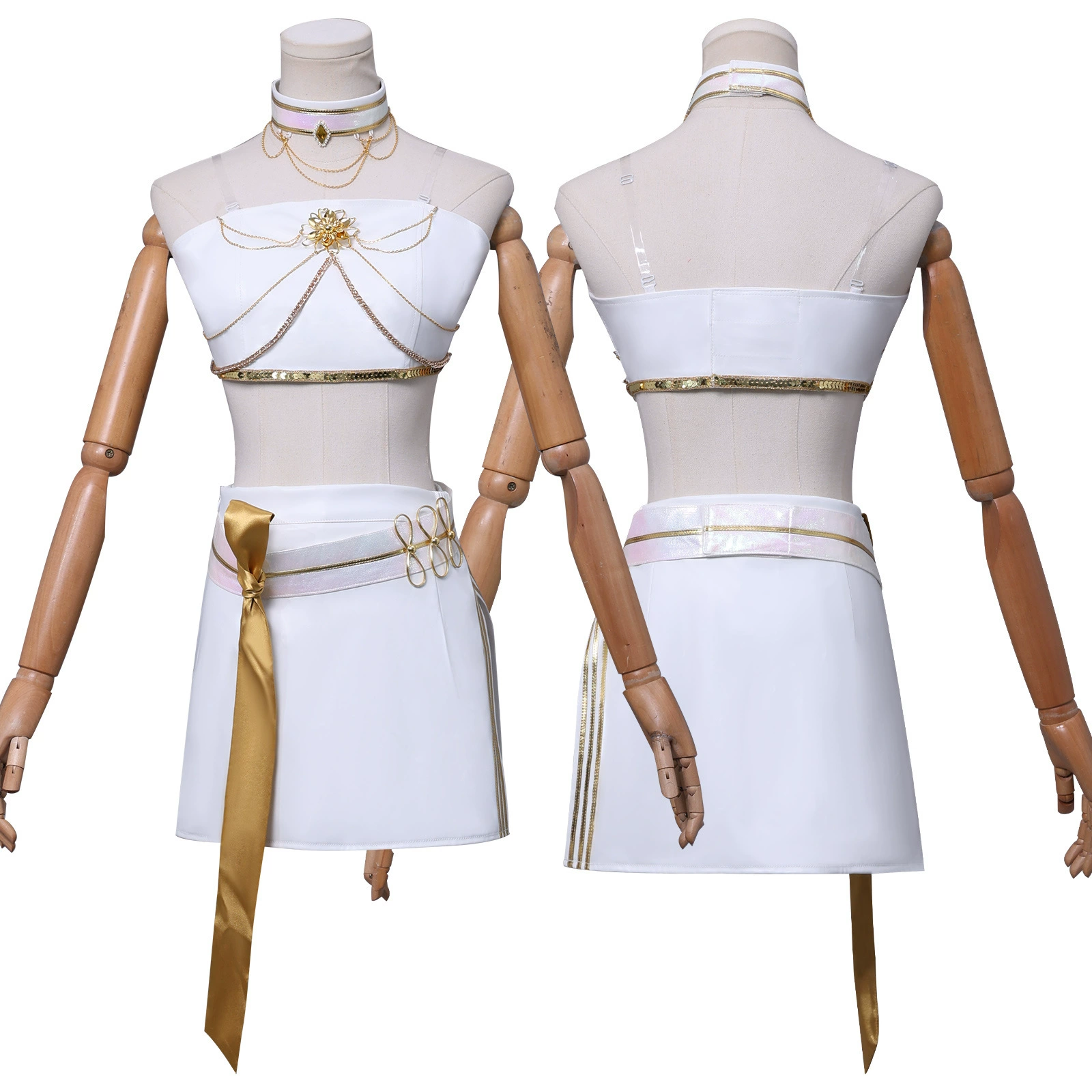 KPop Demon Hunters Mira White Stage Clothes Cosplay Costume