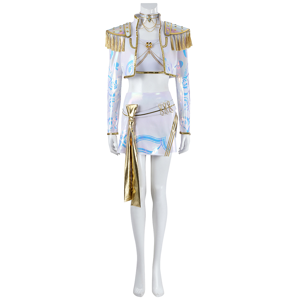 KPop Demon Hunters Mira White The Best Stage Outfits Cosplay Costume Premium Edtion