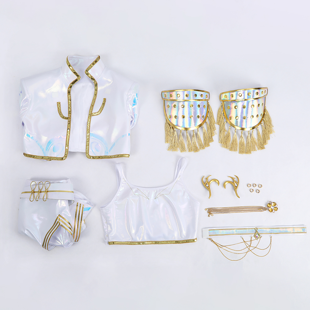 KPop Demon Hunters Mira White The Best Stage Outfits Cosplay Costume Premium Edtion