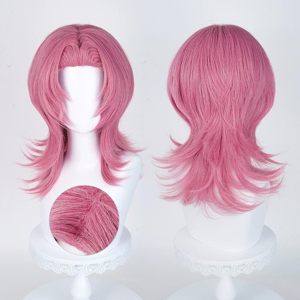 KPop Demon Hunters Romance Pink Cosplay Wig
