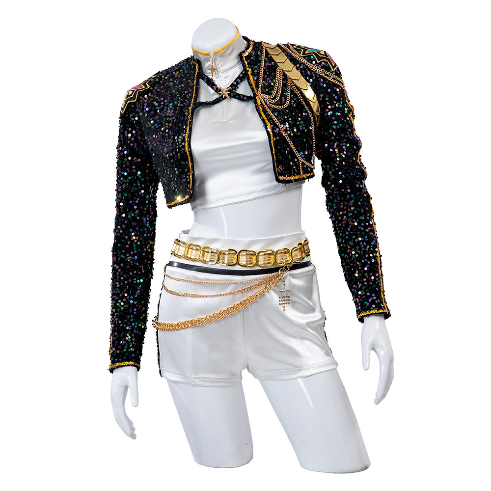 KPop Demon Hunters Rumi Cosplay Costume Premium Edtion