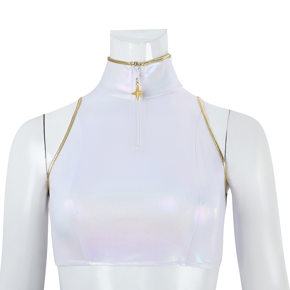 KPop Demon Hunters Rumi White The Best Stage Outfits Cosplay Costume Premium Edtion