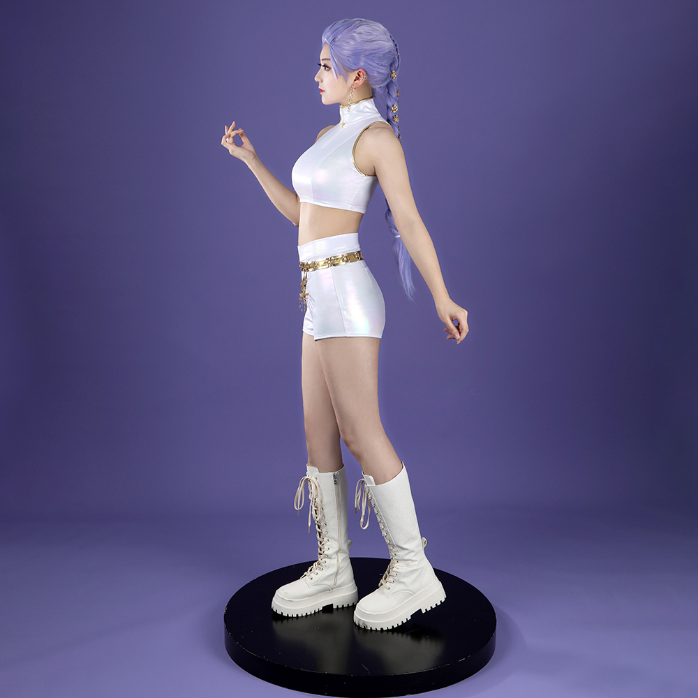 KPop Demon Hunters Rumi White The Best Stage Outfits Cosplay Costume Premium Edtion