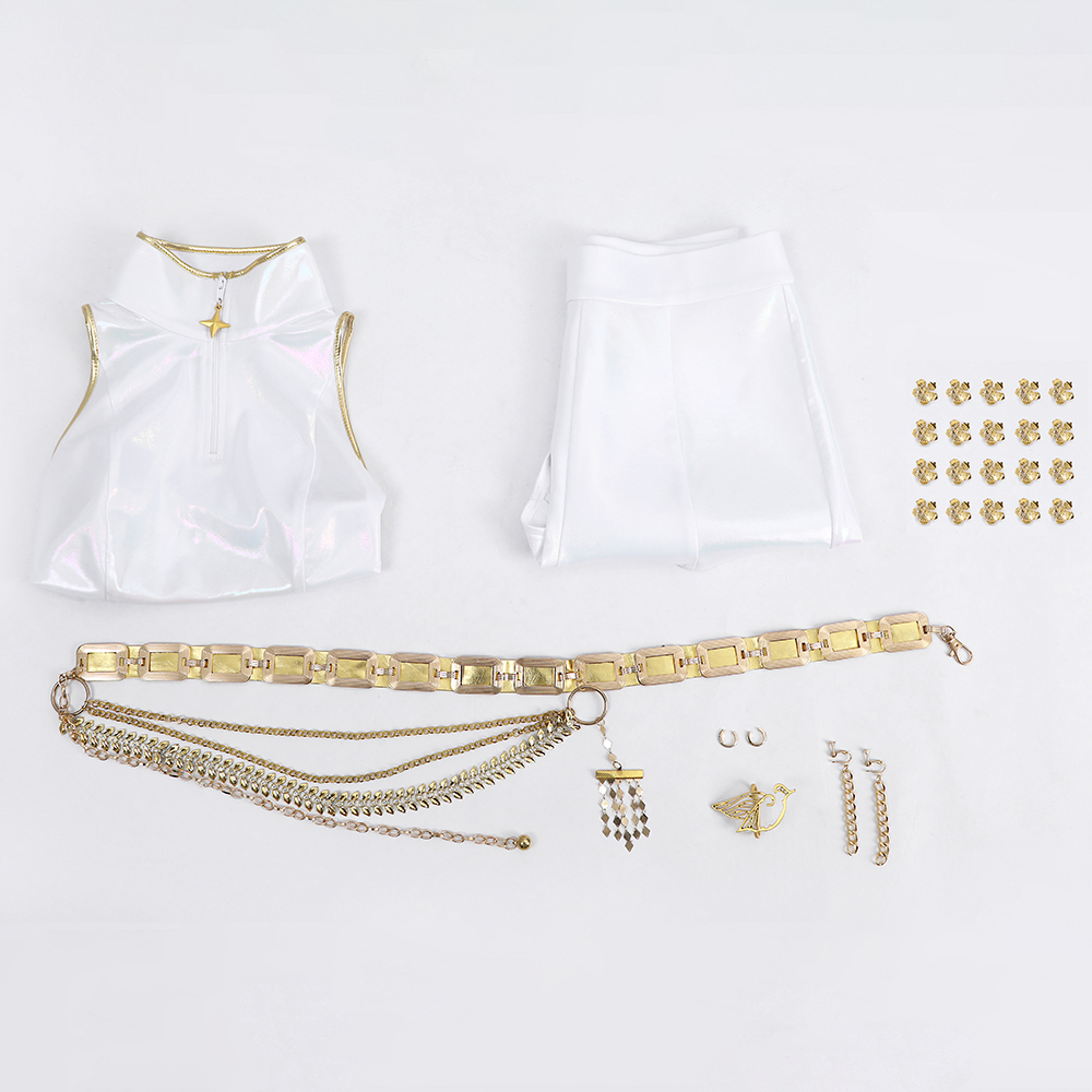 KPop Demon Hunters Rumi White The Best Stage Outfits Cosplay Costume Premium Edtion