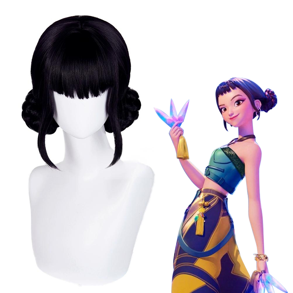 KPop Demon Hunters Zoey Purple Cosplay Wig