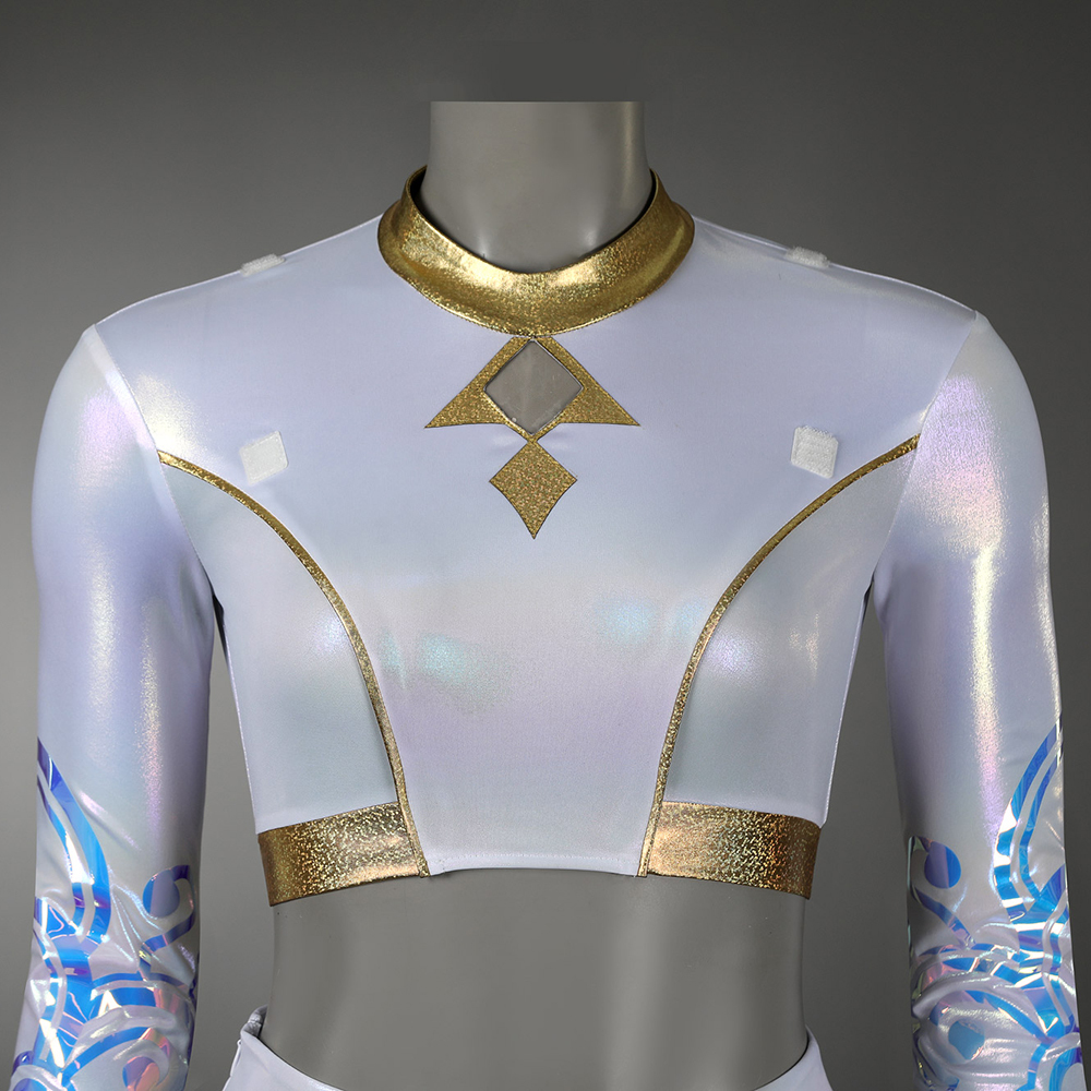 KPop Demon Hunters Zoey White The Best Stage Outfits Cosplay Costume Premium Edtion