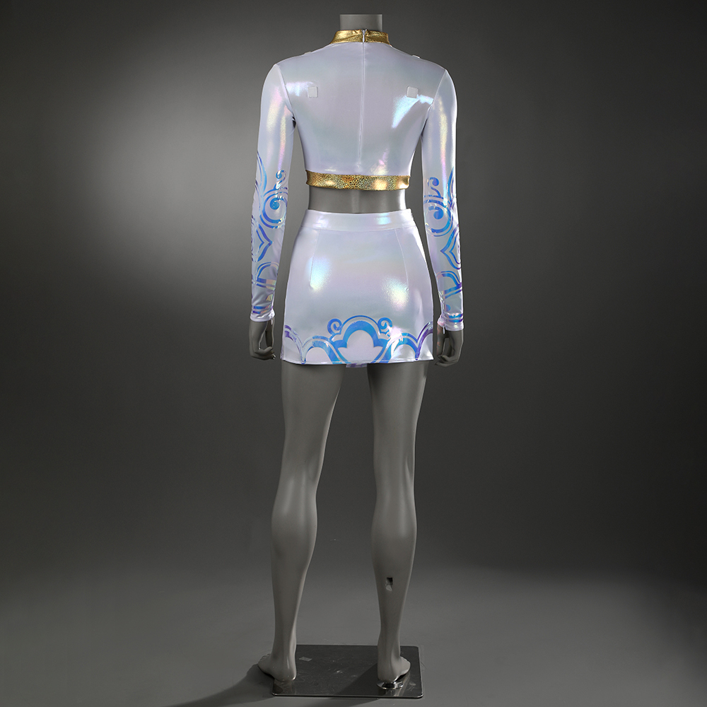 KPop Demon Hunters Zoey White The Best Stage Outfits Cosplay Costume Premium Edtion