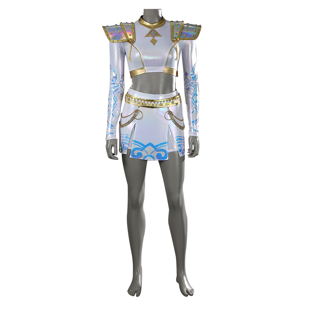 KPop Demon Hunters Zoey White The Best Stage Outfits Cosplay Costume Premium Edtion