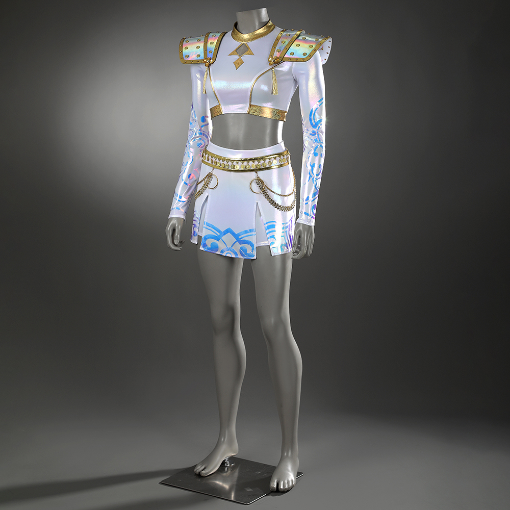 KPop Demon Hunters Zoey White The Best Stage Outfits Cosplay Costume Premium Edtion