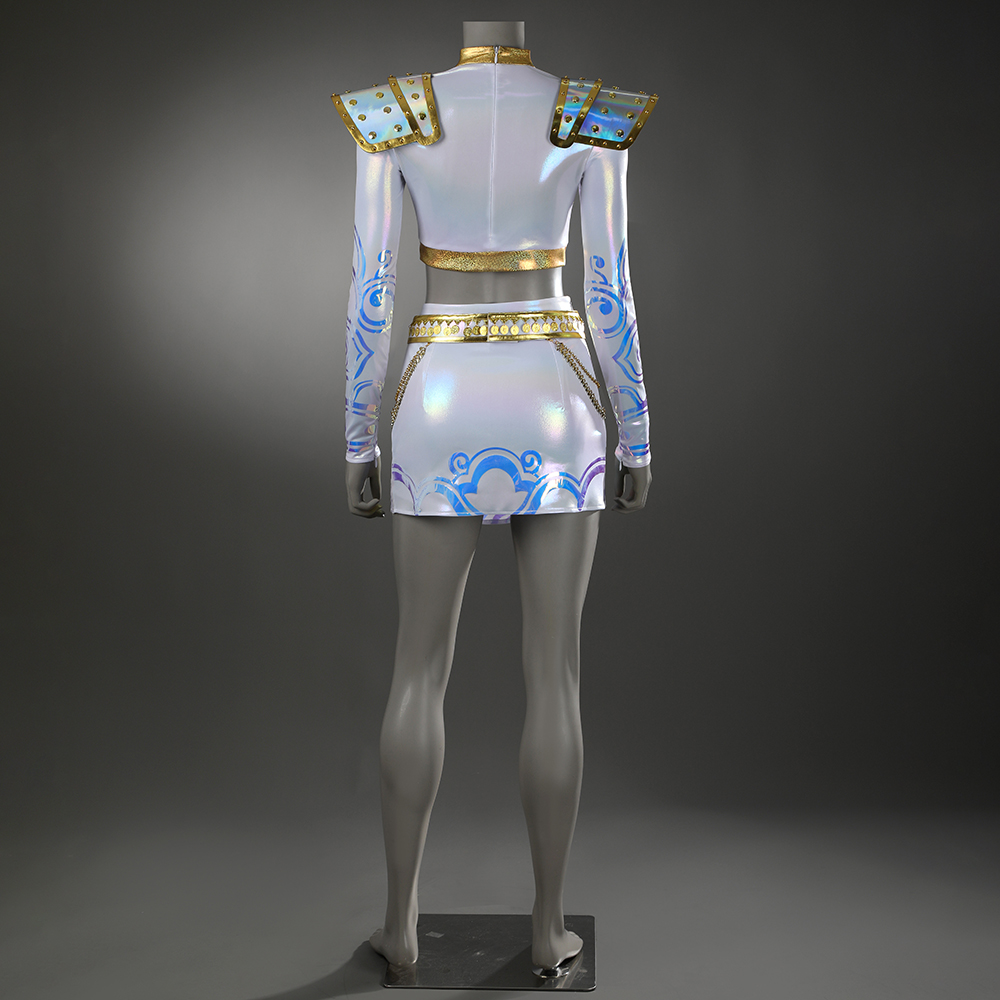 KPop Demon Hunters Zoey White The Best Stage Outfits Cosplay Costume Premium Edtion