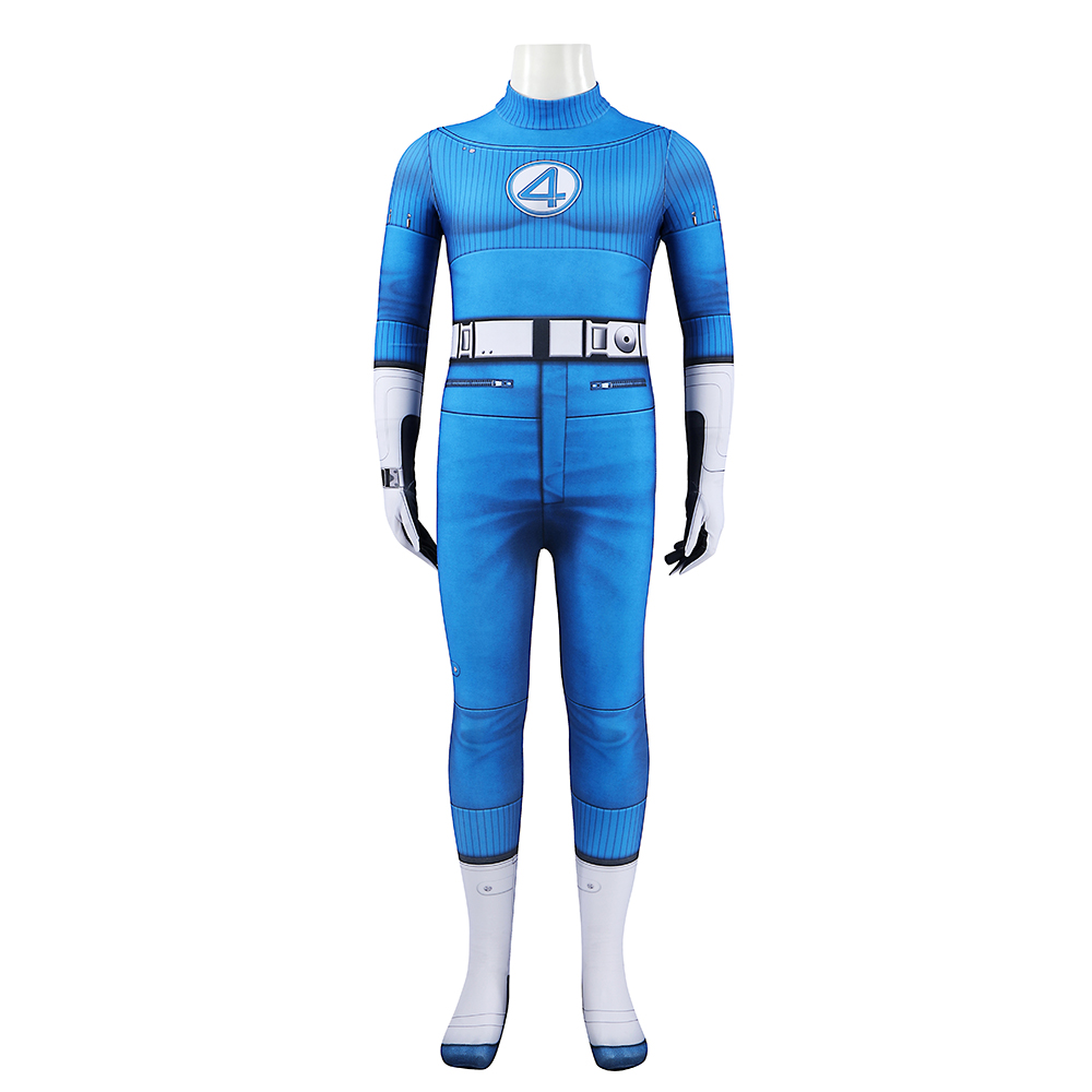 Kids Costume The Fantastic Four First Steps Mister Fantastic Reed Richards Cosplay Costume