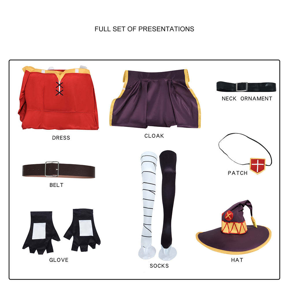 KonoSuba: God's Blessing on This Wonderful World! Megumin Cosplay Costume-Cosplay Instrumentality Project