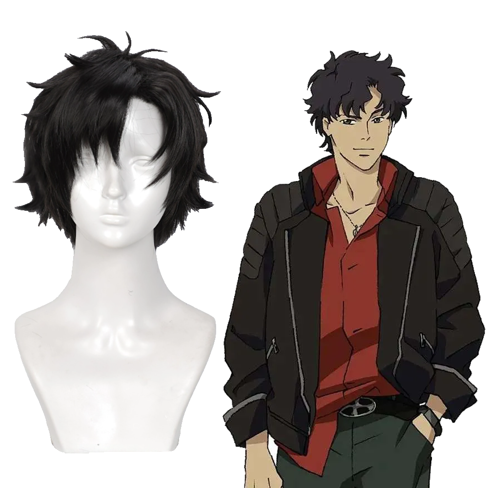 LAZARUS Axel Gilberto Black Cosplay Wig
