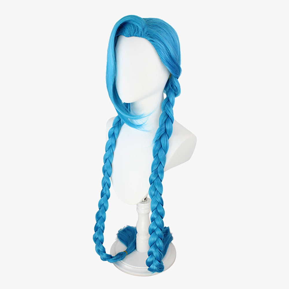 League Of Legends LOL Arcane Jinx Blue Cosplay Wig-Cosplay Instrumentality Project